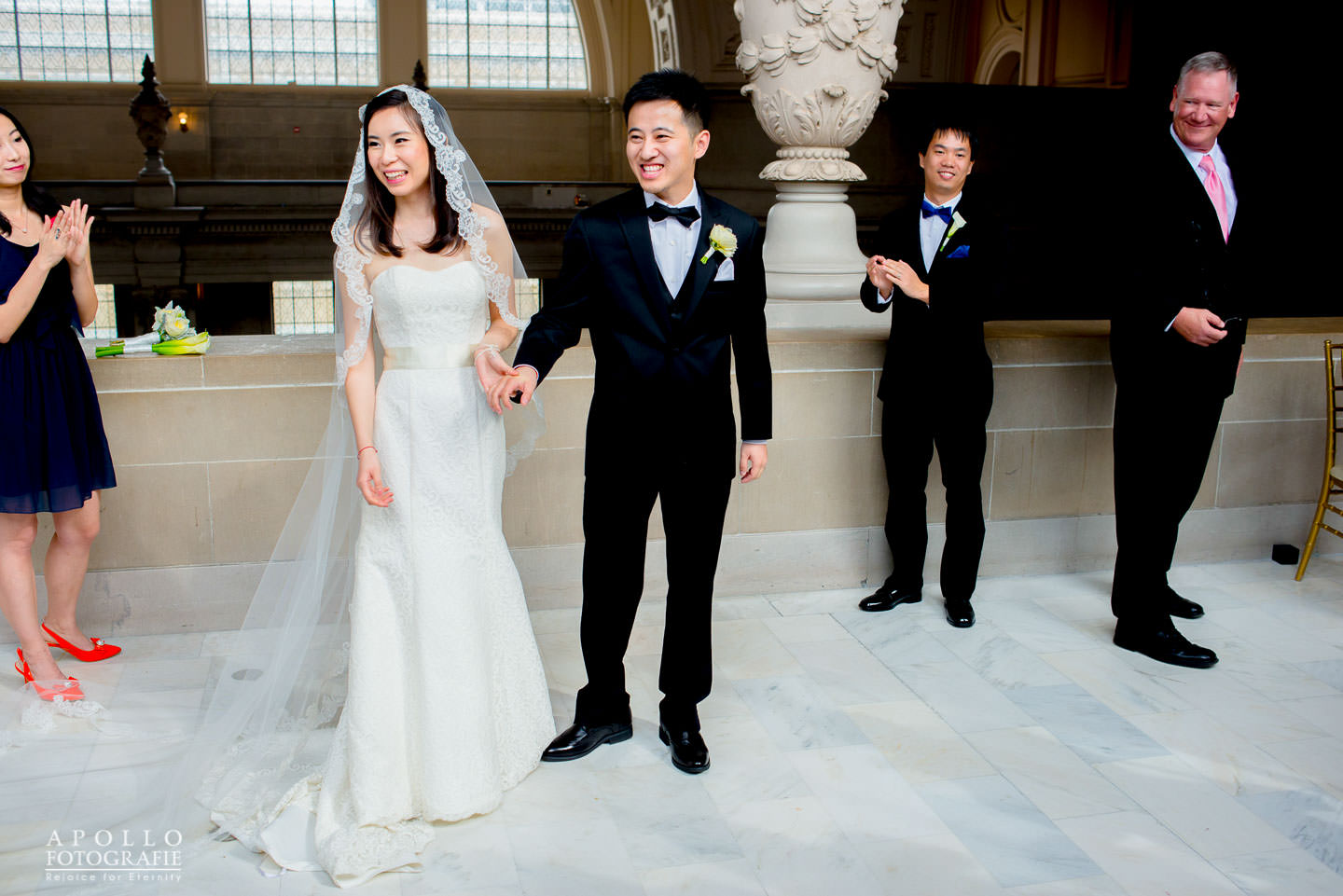 just married san francisco wedding