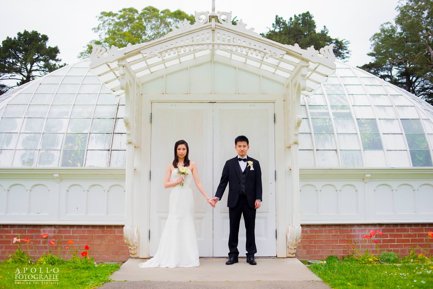 conservatory or flowers wedding photos