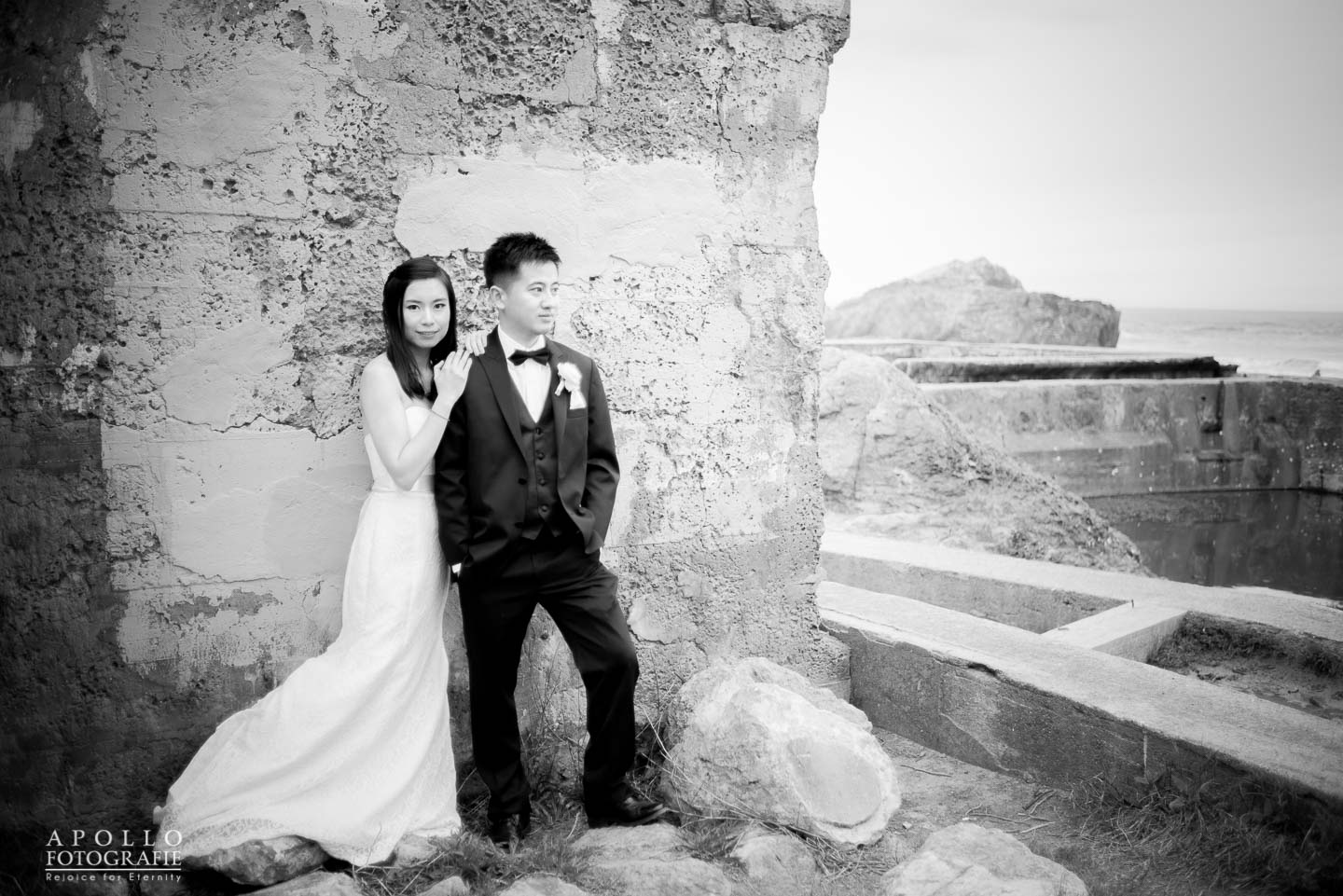 black and white wedding photographs