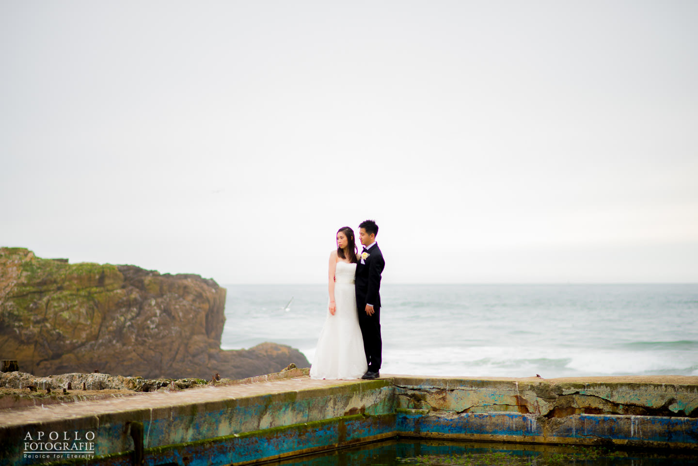 cloudy san francisco wedding photos