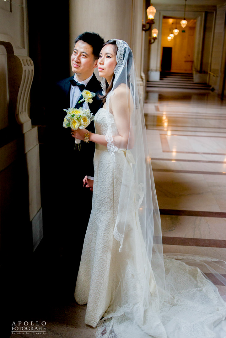 wedding portraits san francisco city hall