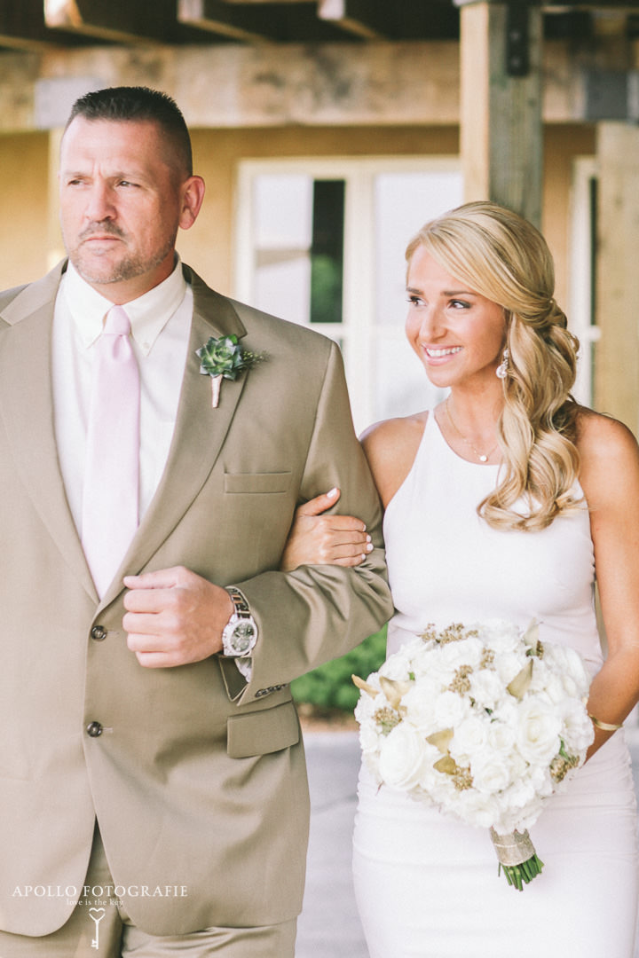 bride walking down aisle