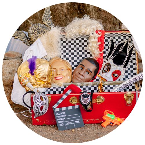 photo booth rental props trunk