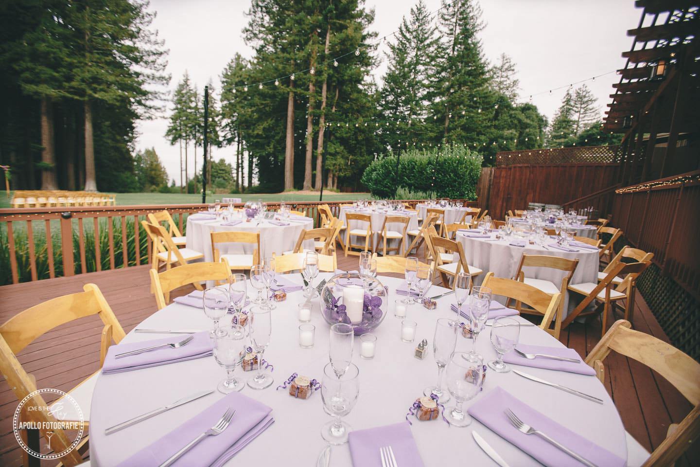 wedding reception mountain terrace