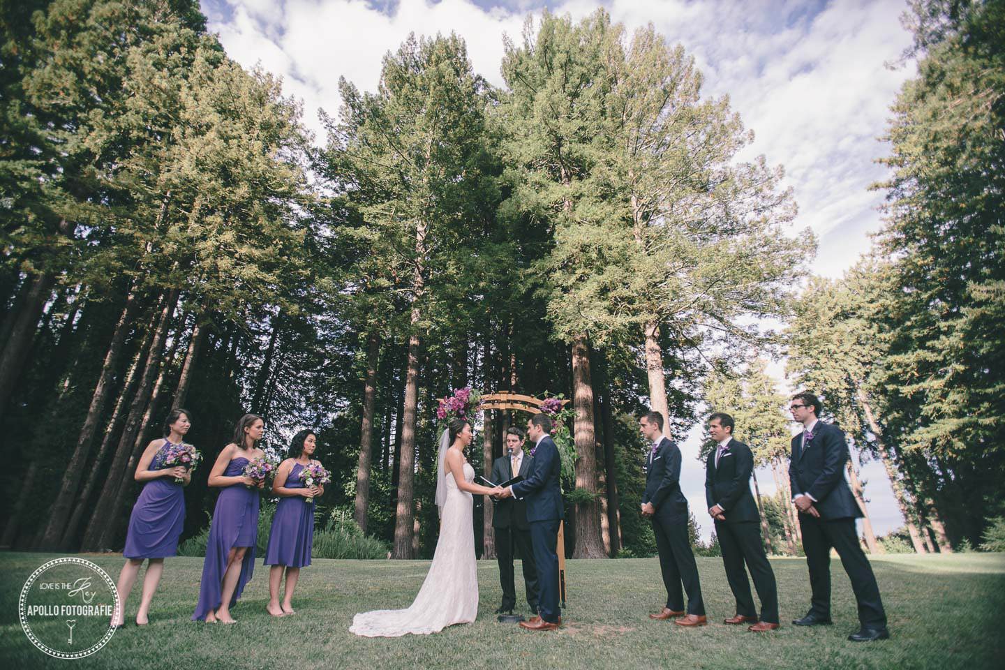 forest wedding ceremony