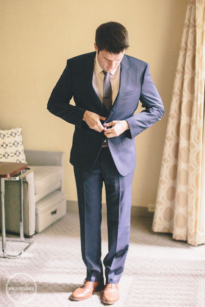groom getting ready