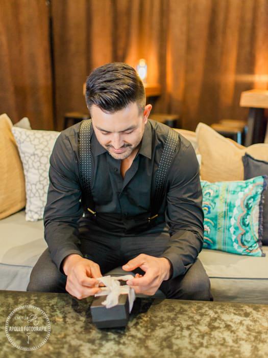 groom getting ready