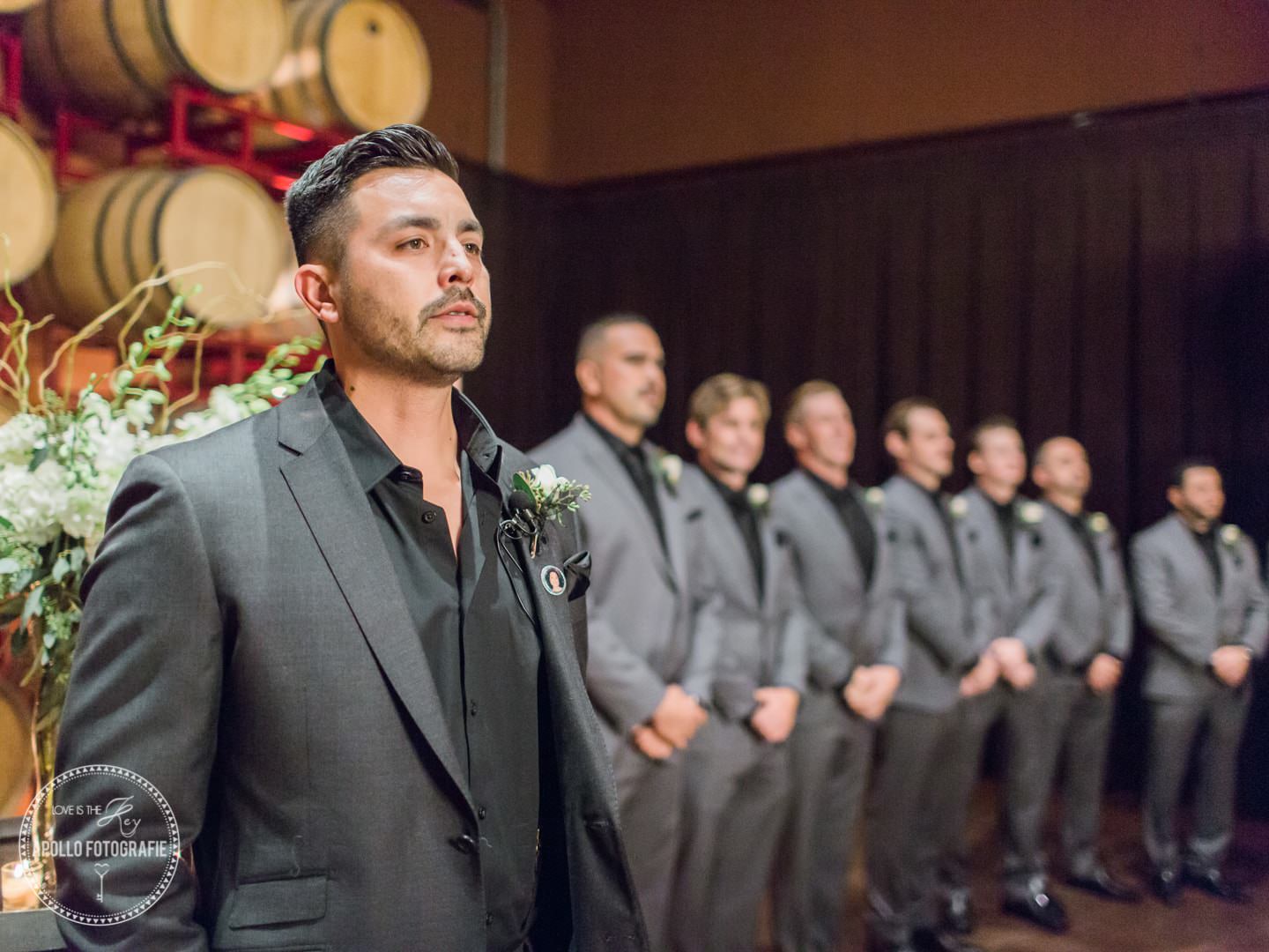 groom at altar
