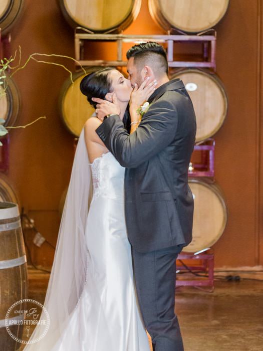 wedding kiss