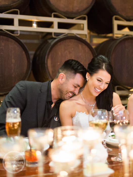 bride and groom sweetheart table