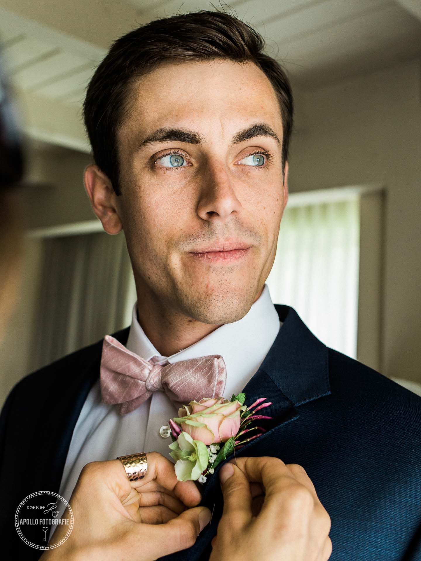 groom getting ready
