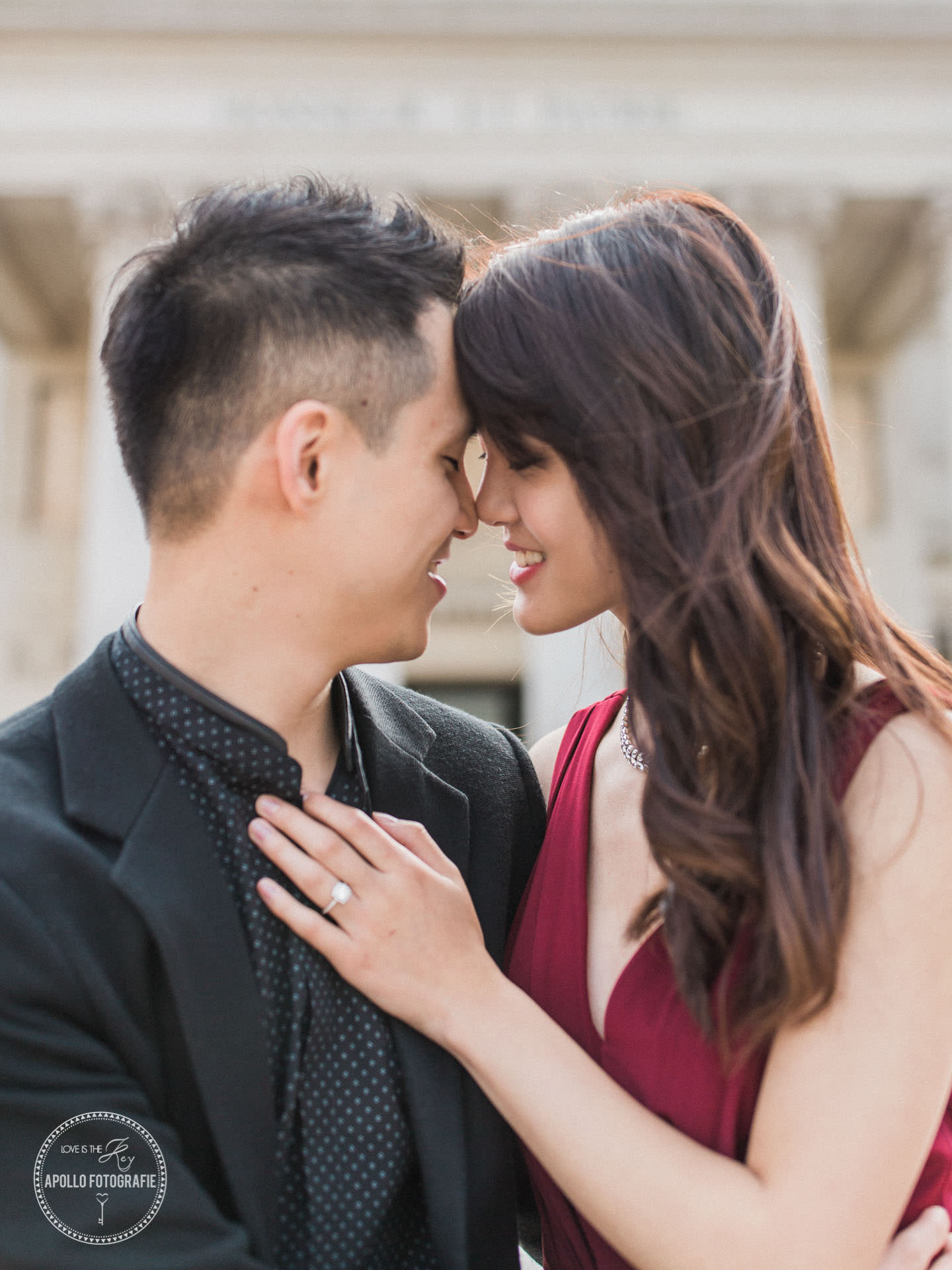 legion of honor engagement photos